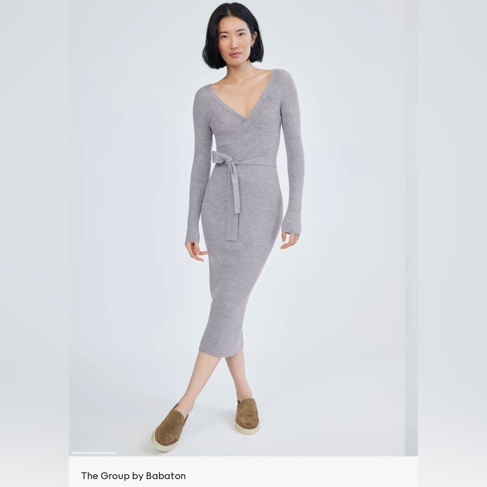 Group by Babaton Henley sweater dress